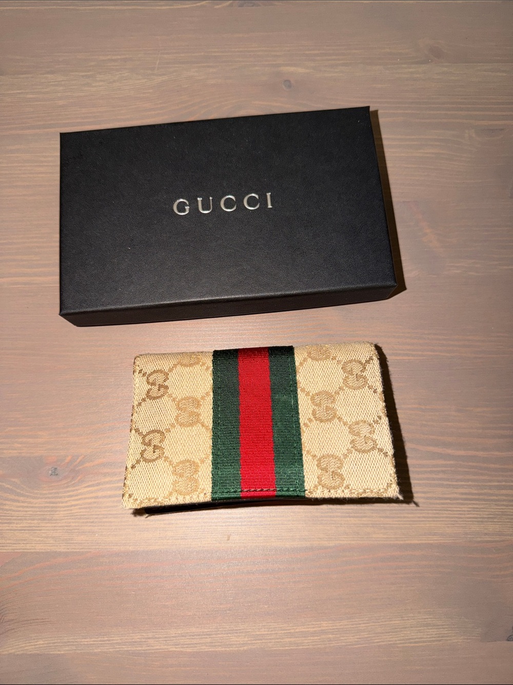Authentic Gucci card case